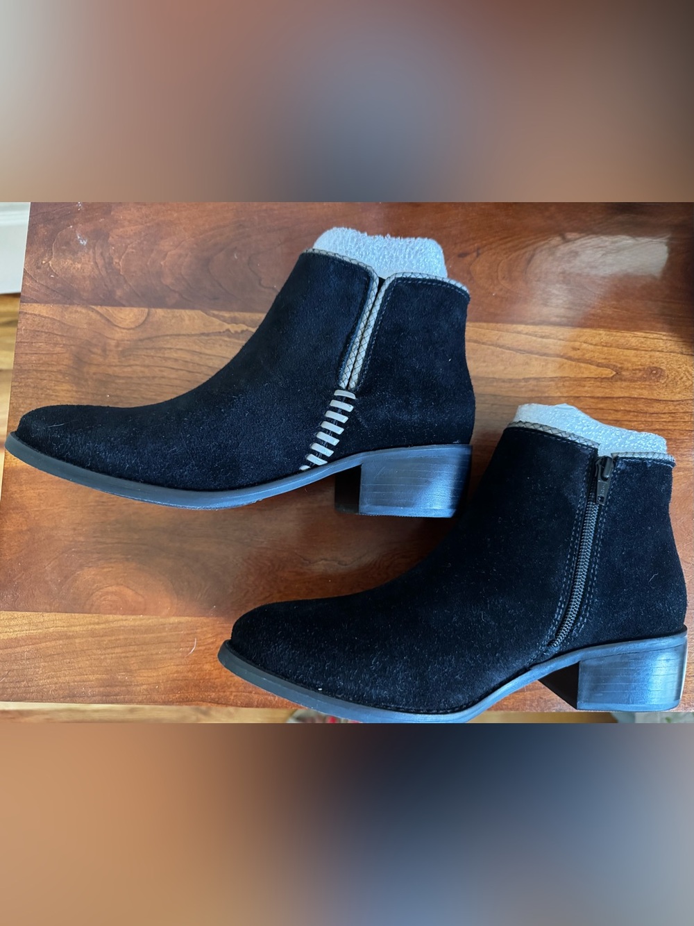 Matisse Black Suede Ankle Booties with Side Zip & Classic Everyday Style - NWOT